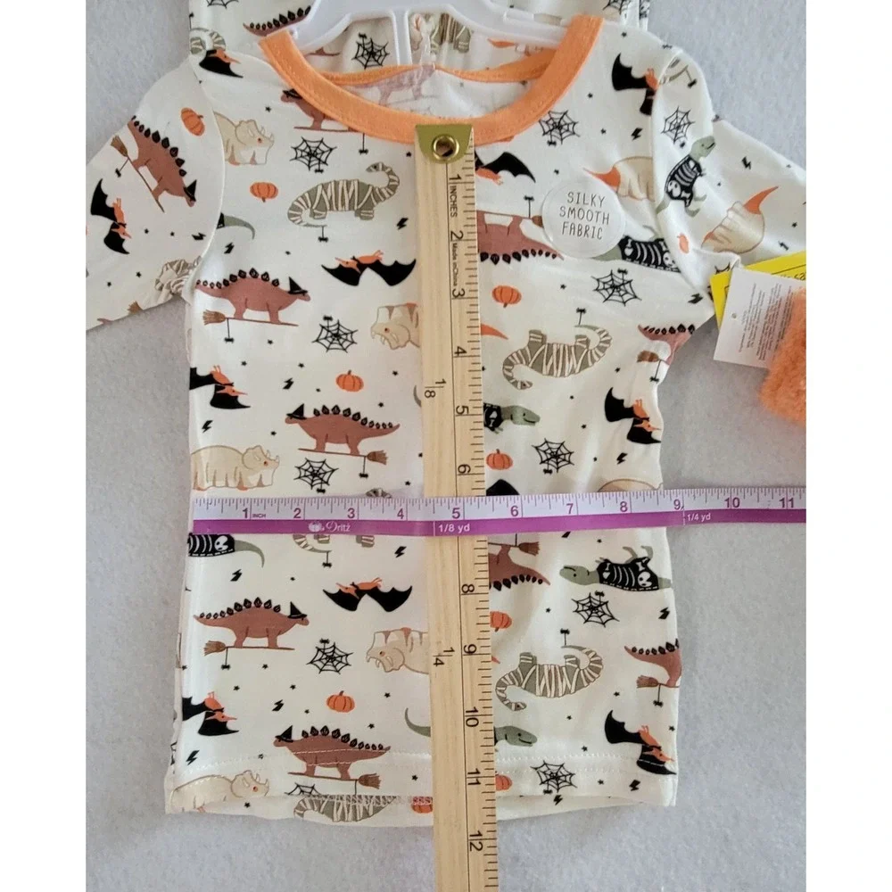 Baby Halloween Pajamas Print Set Long Sleeve Pullover Crewneck Shirts Shirts and